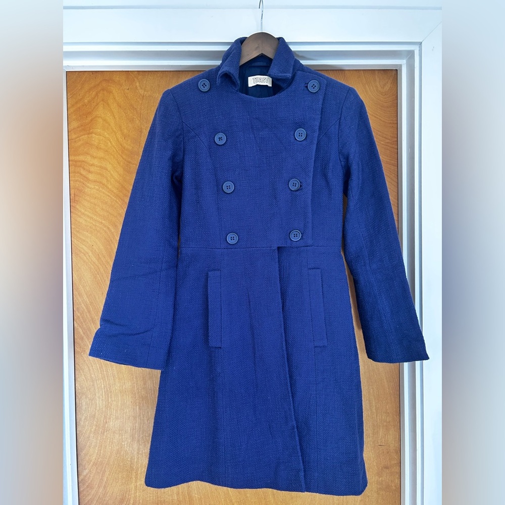 Toast Double Breasted Pea style Coat